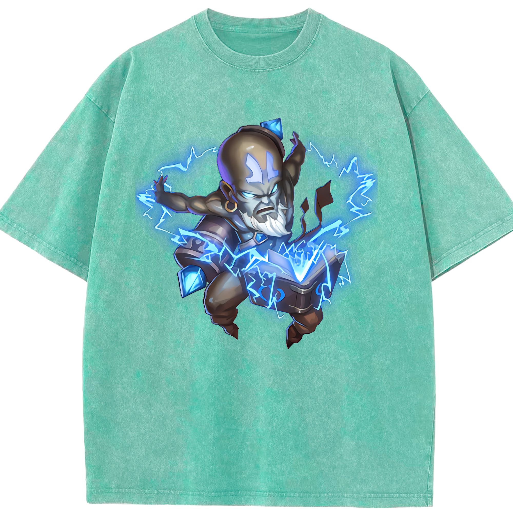 リーグ・オブ・レジェンド League of Legends LOL 綿100% ヴィンテージ風 半袖Tシャツ（フロントプリント）